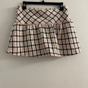 Vintage plaid mini skirt